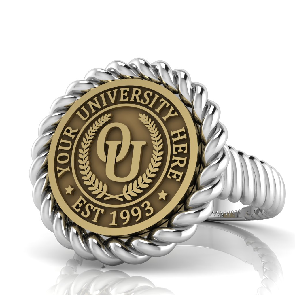 Lubid | Rope Core Band Custom College Ring