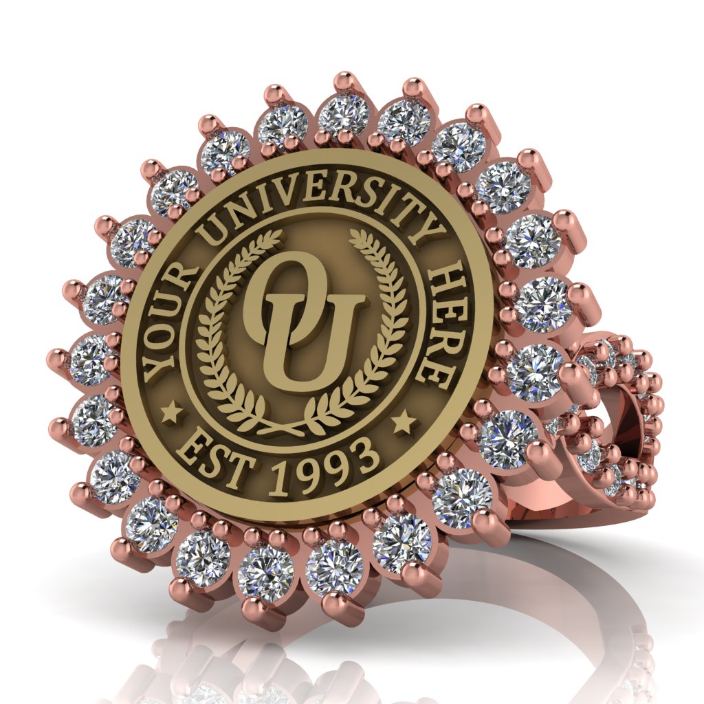 Serku | Infinity Pave Band Custom Collage Ring