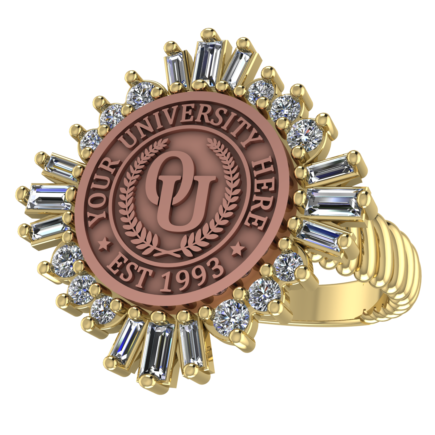 Tramontana | Rope Core Band Custom Collage Ring