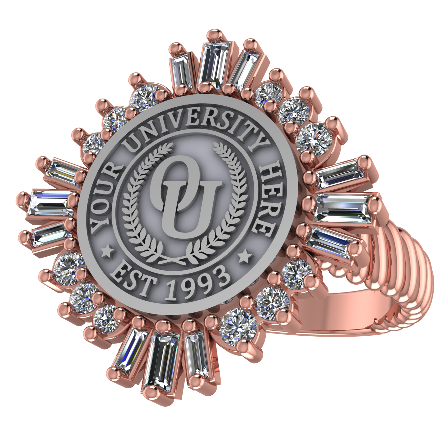 Tramontana | Rope Core Band Custom Collage Ring