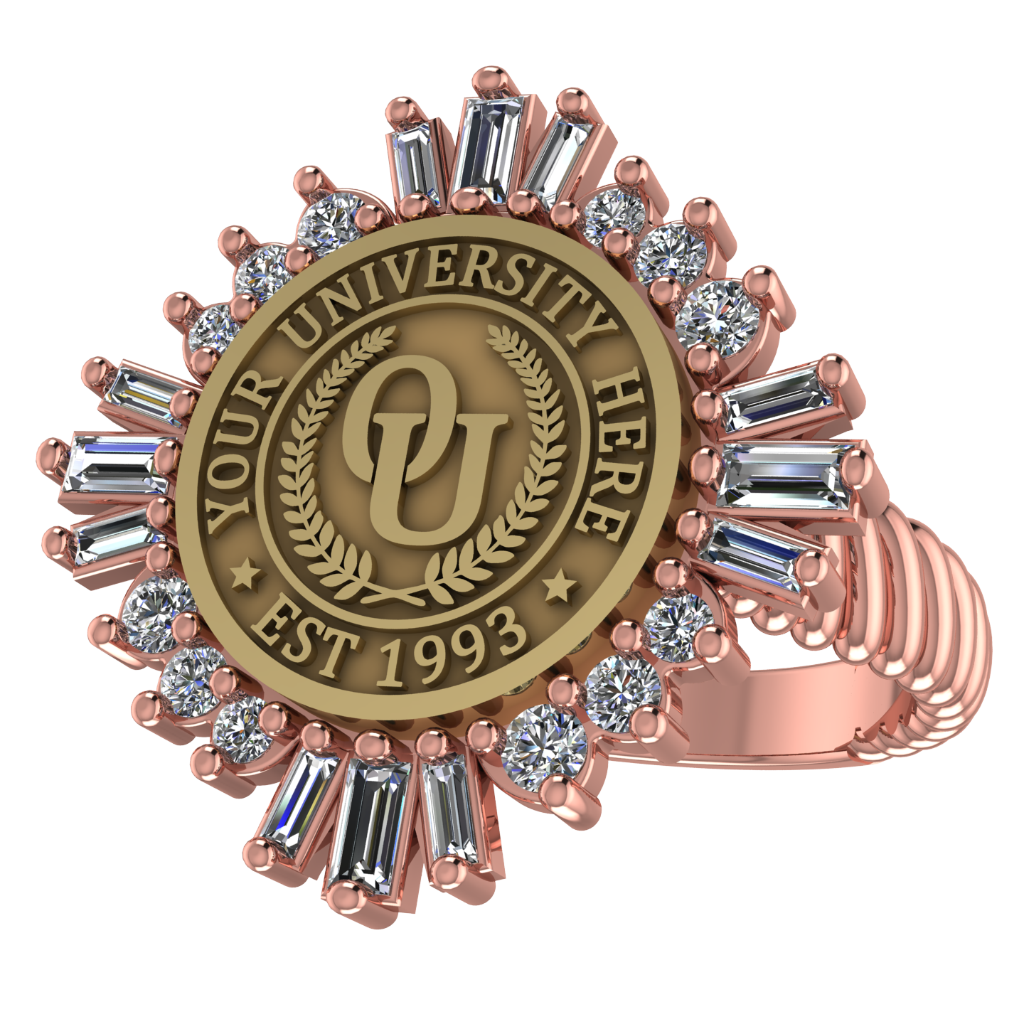 Tramontana | Rope Core Band Custom Collage Ring