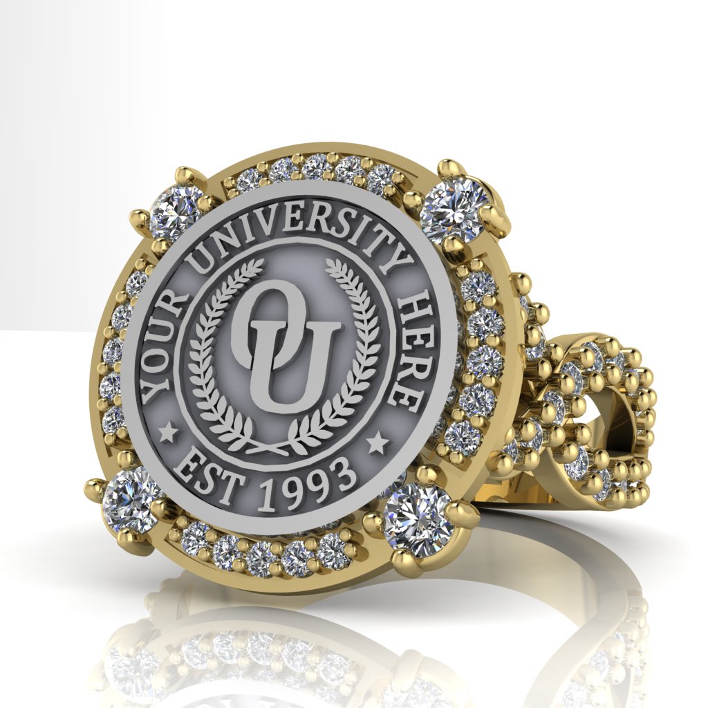 Voir | Infinity Pave Band Custom College Ring