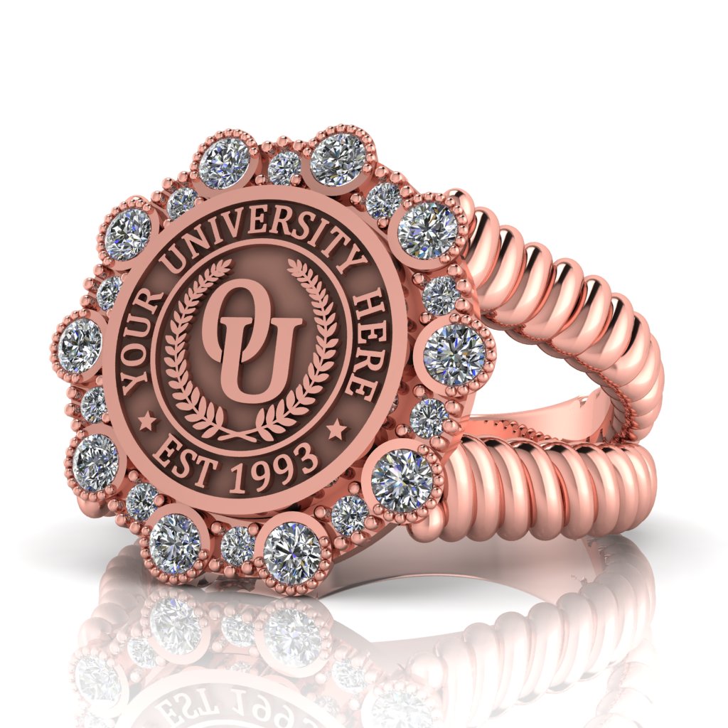 Belgi | V-Rope Band Custom Collage Ring