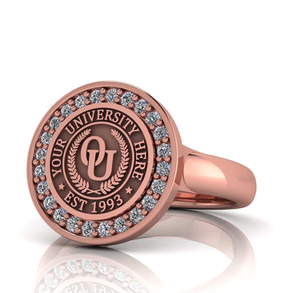 Agonisch | Classic Dome Band Custom Collage Ring