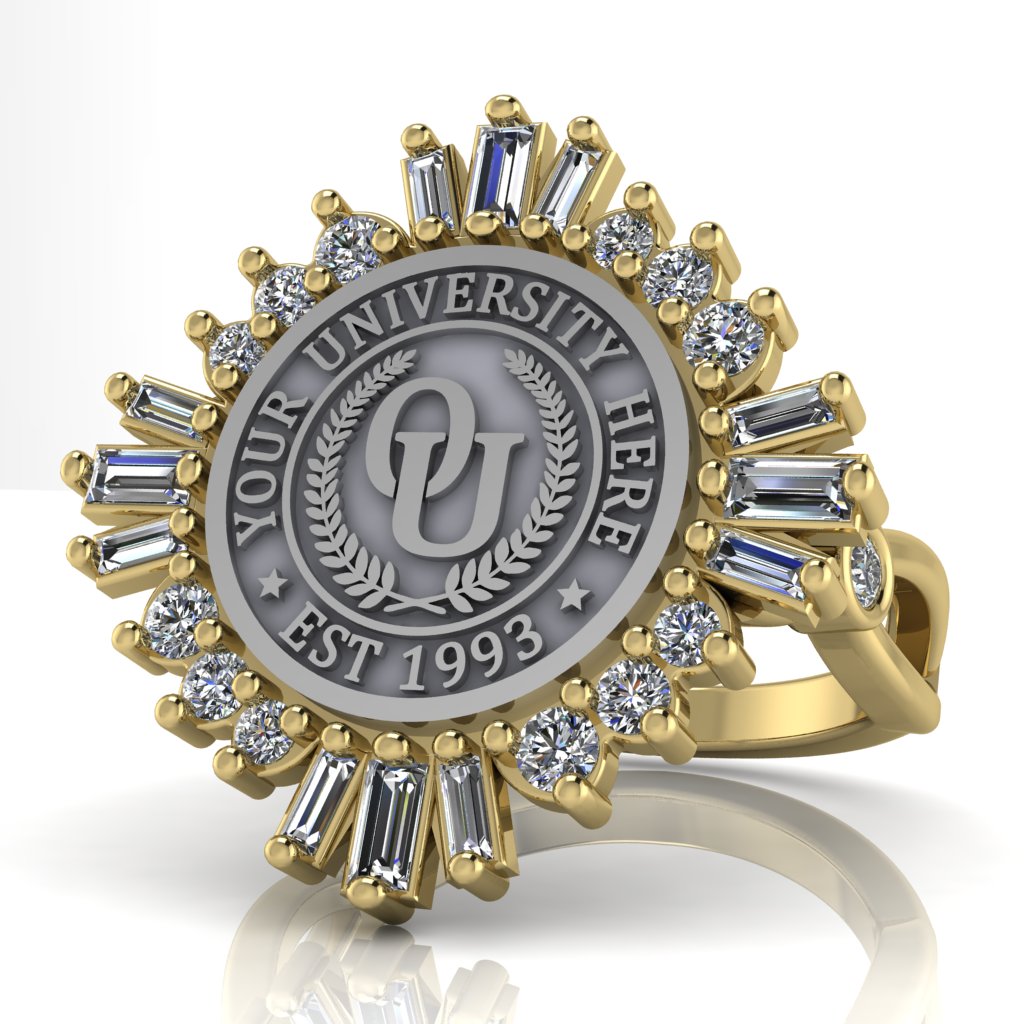 Tramontana | Infinity Bezel Band Custom College Ring