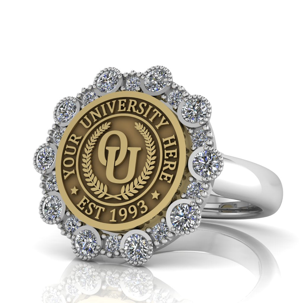 Belgi | Classic Dome Band Custom Collage Ring