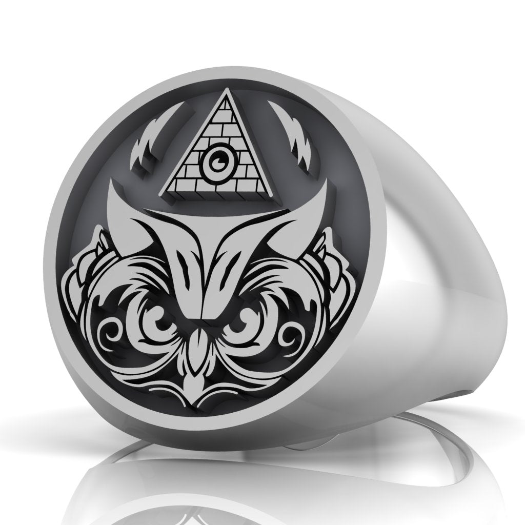 Masonic Owl Ring