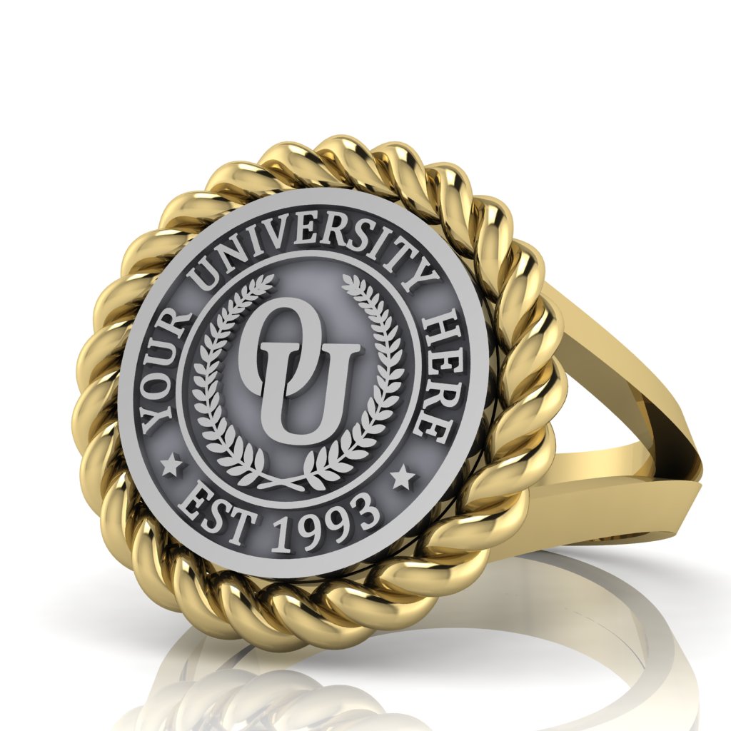 Lubid | V-Frame Band Custom College Ring