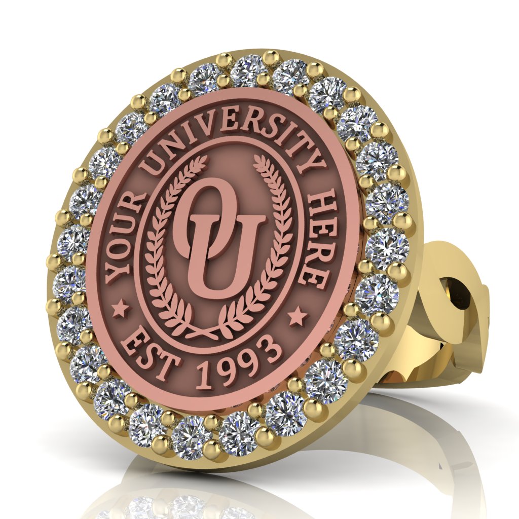 Circum Oval | Infinity Loop Band Custom Collage Ring