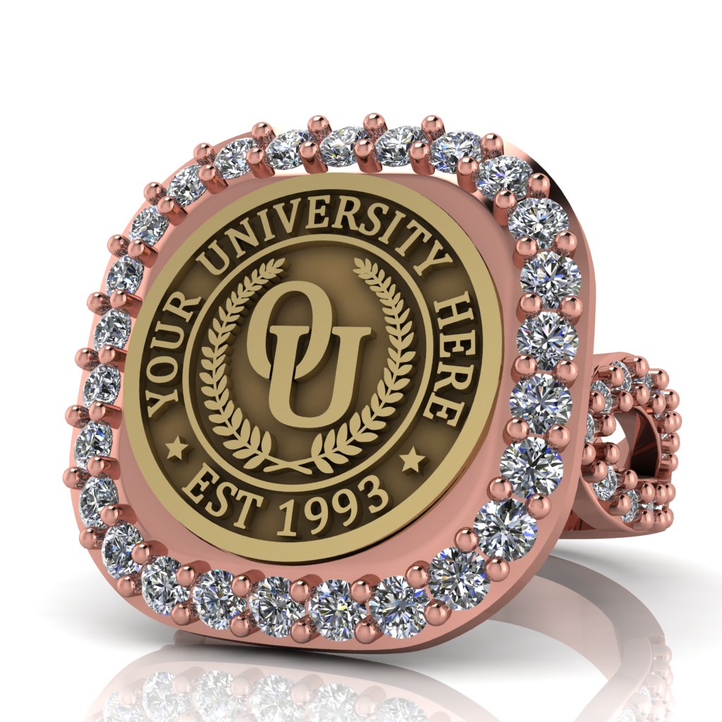 Radius | Infinity Pave Band Custom Collage Ring