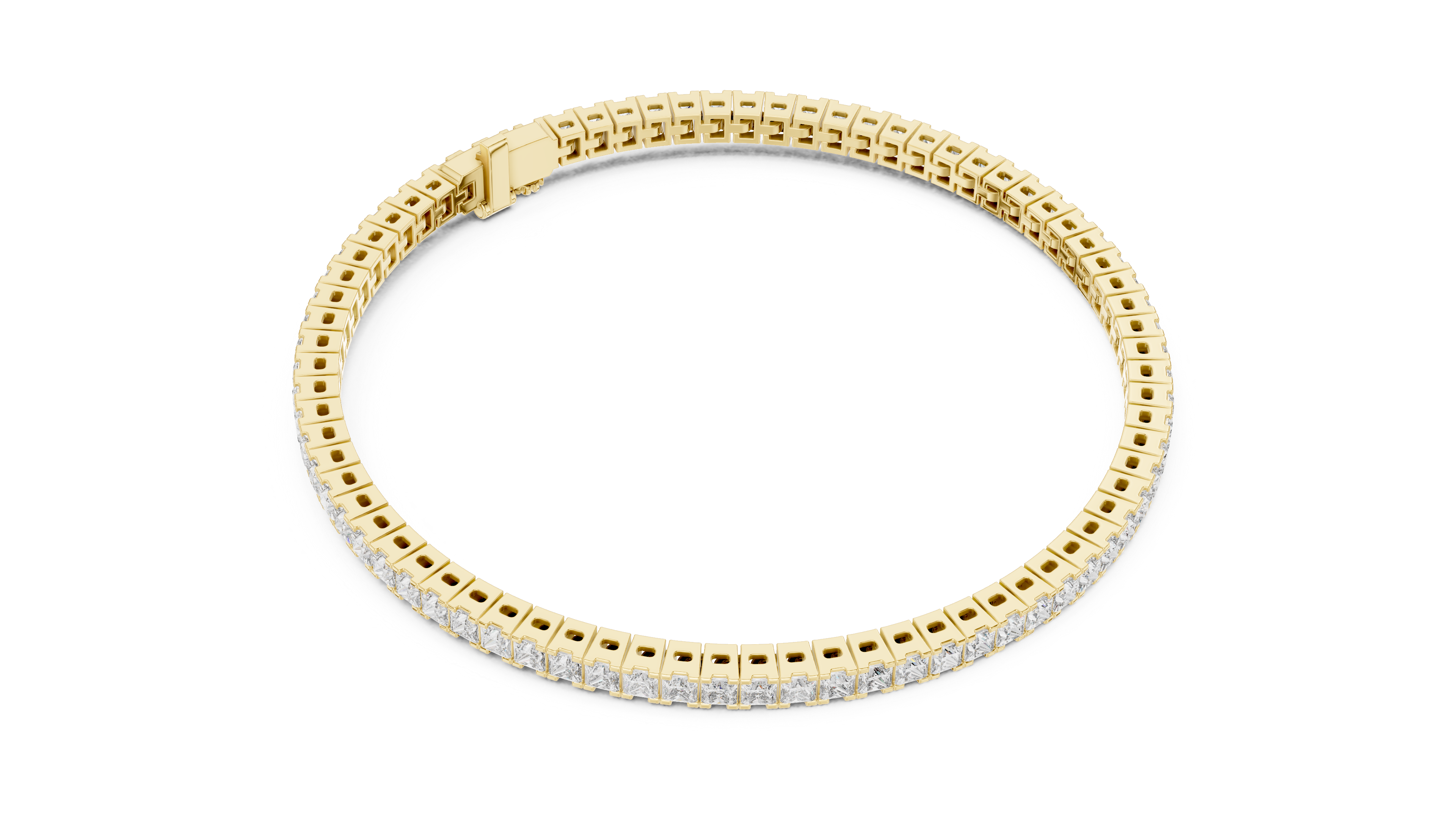 Luxury Princess Diamond Bracelet
