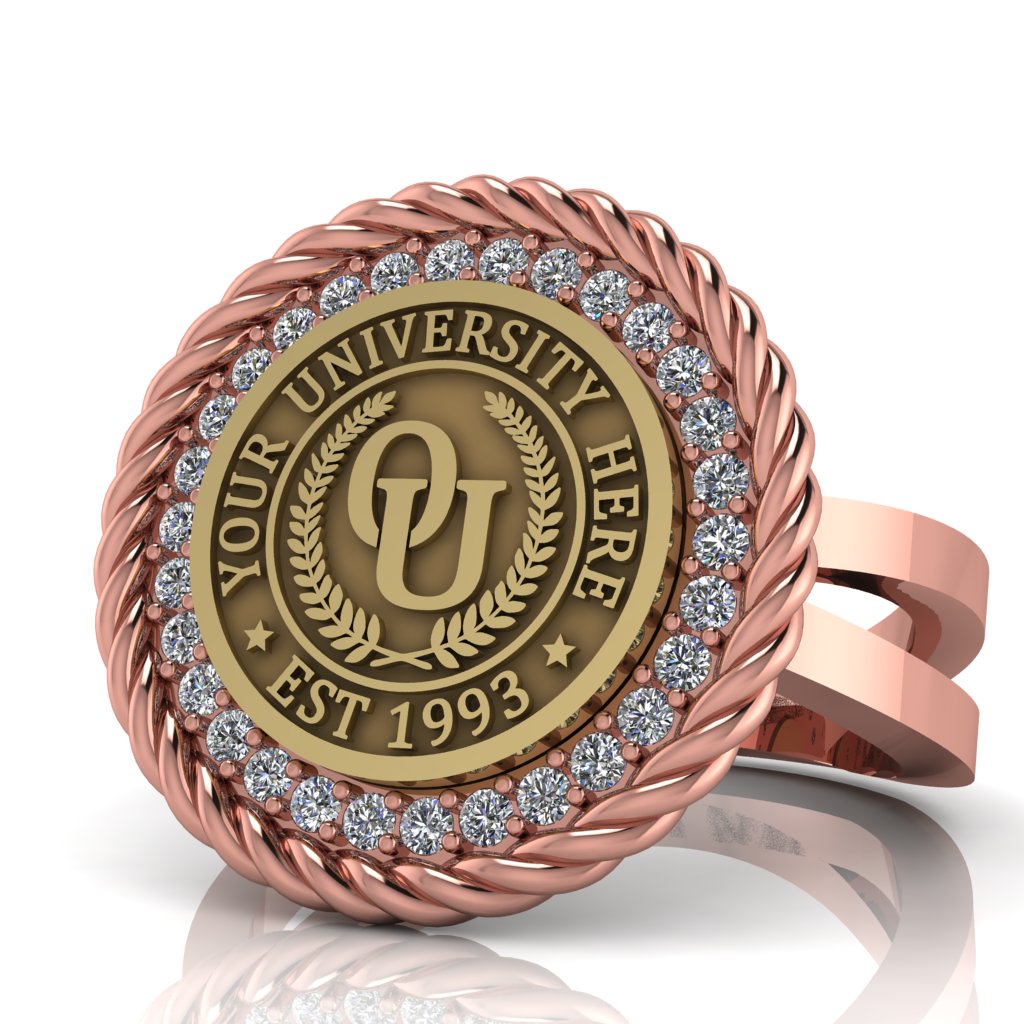 Arrecerat | Knife Edge Band Custom Collage Ring