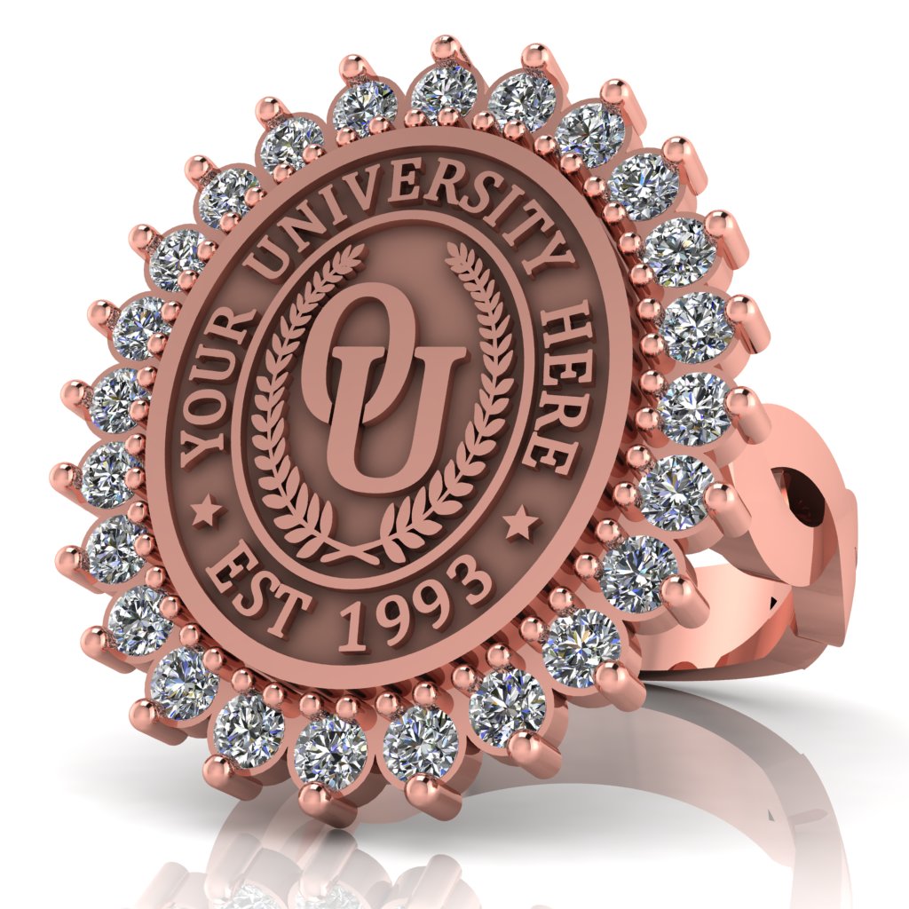 Serku Oval | Infinity Loop Band Custom College Ring