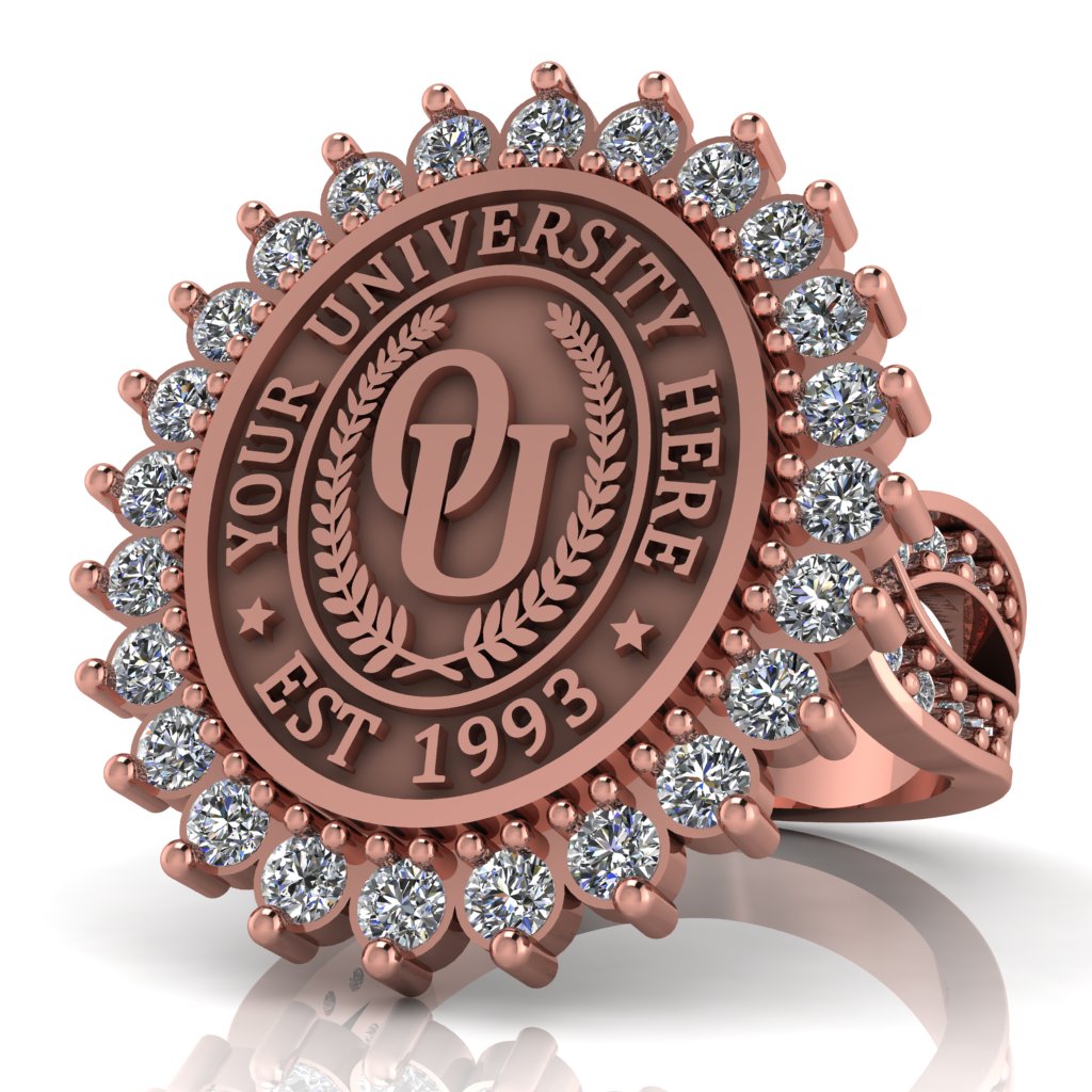 Serku Oval | Infinity Pave Band Custom Collage Ring