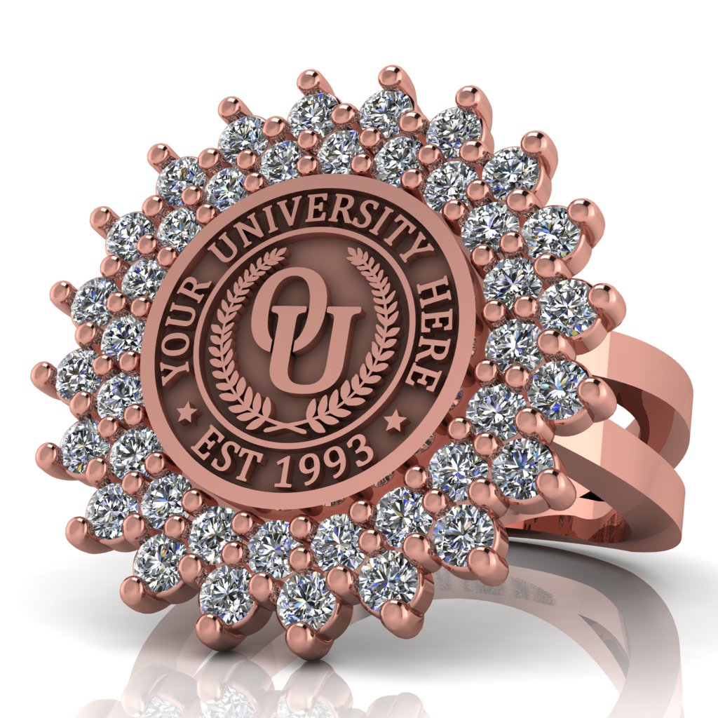 Splendid | Knife Edge Band Custom Collage Ring