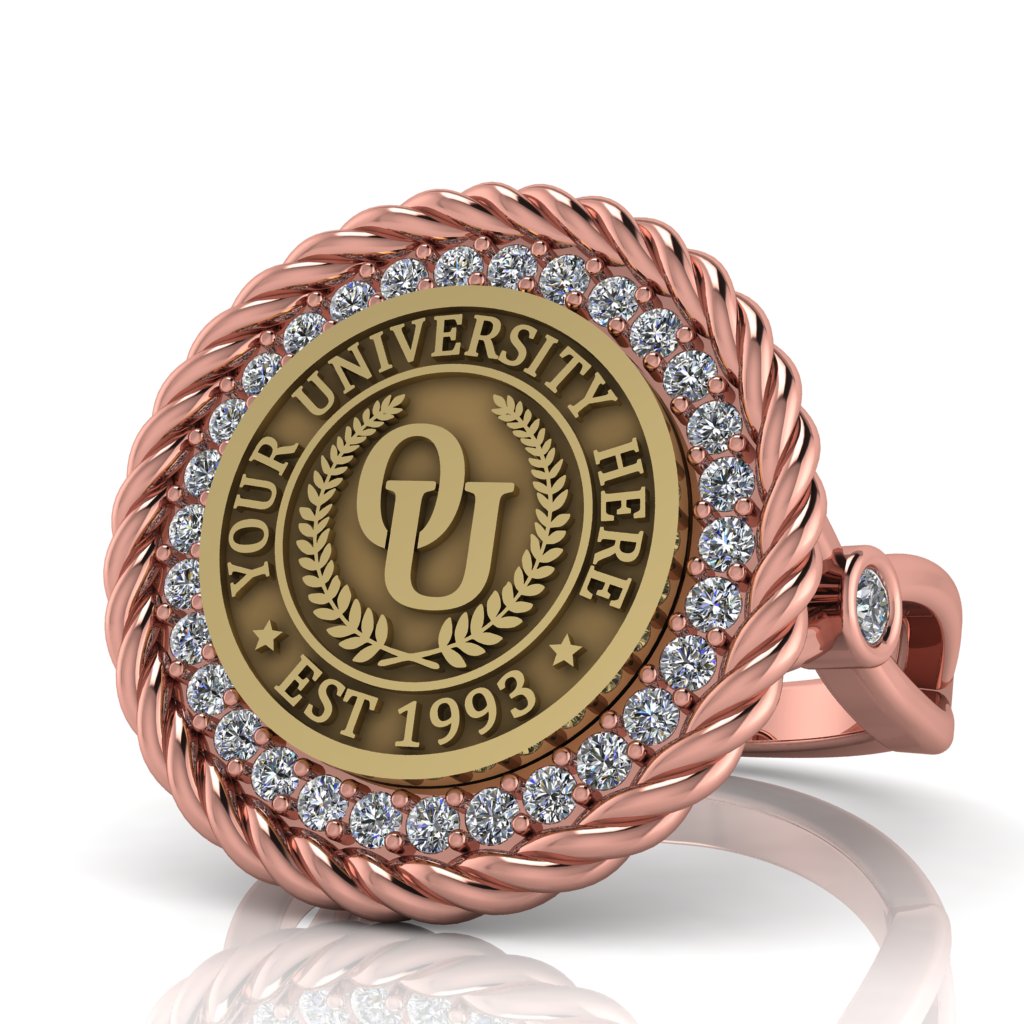 Arrecerat | Infinity Bezel Band Custom Collage Ring