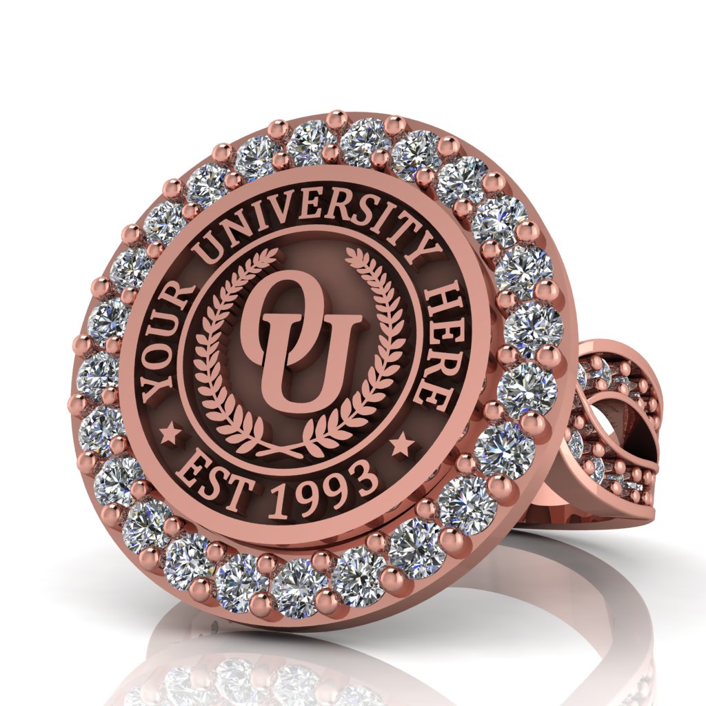 Circum | Infinity Pave Band Custom Collage Ring