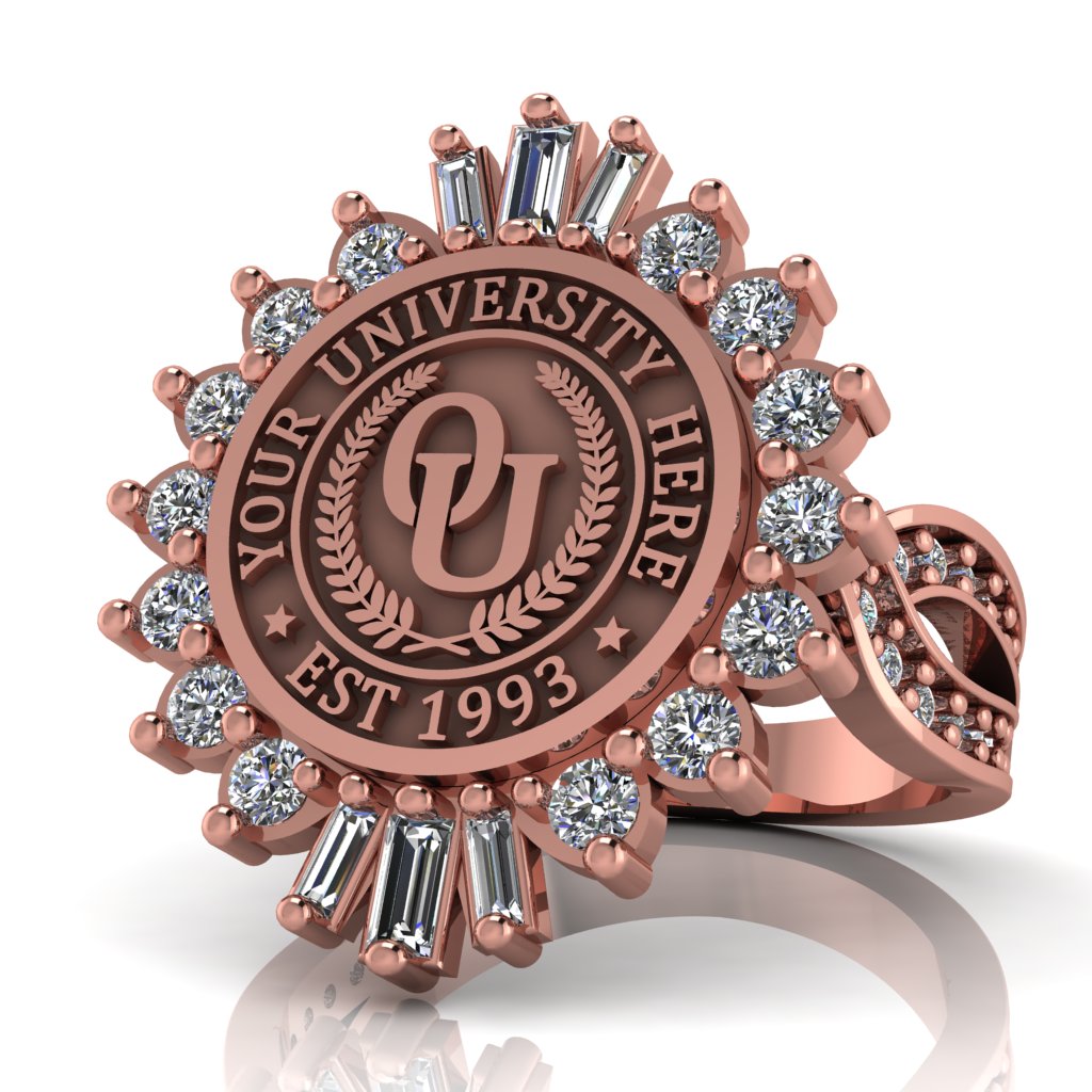 Seren | Infinity Pave Band Custom Collage Ring