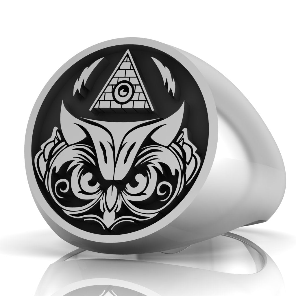 Masonic Owl Ring