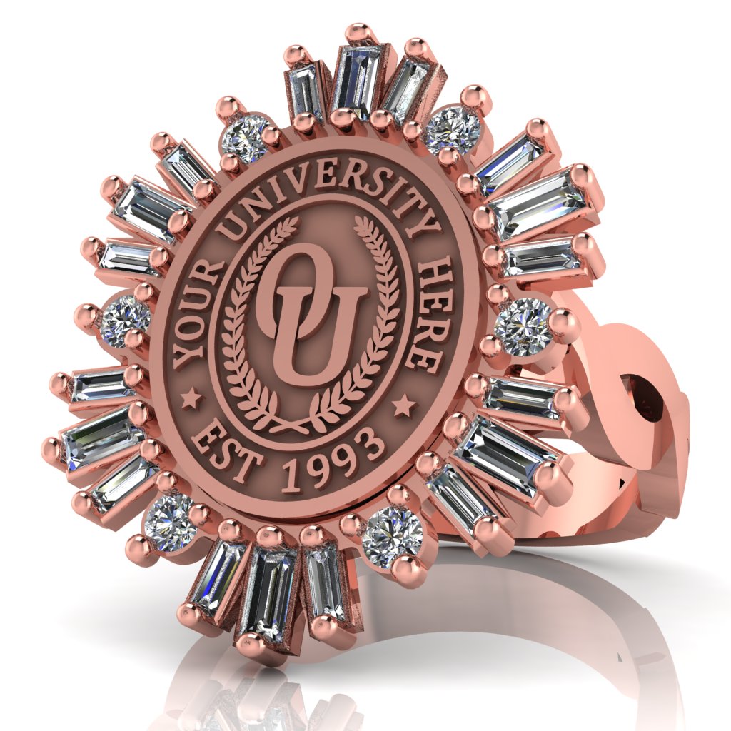 Tramontana Oval | Infinity Loop Band Custom College Ring