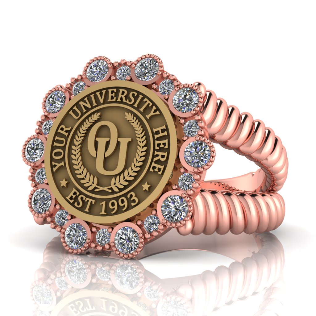 Belgi | V-Rope Band Custom Collage Ring