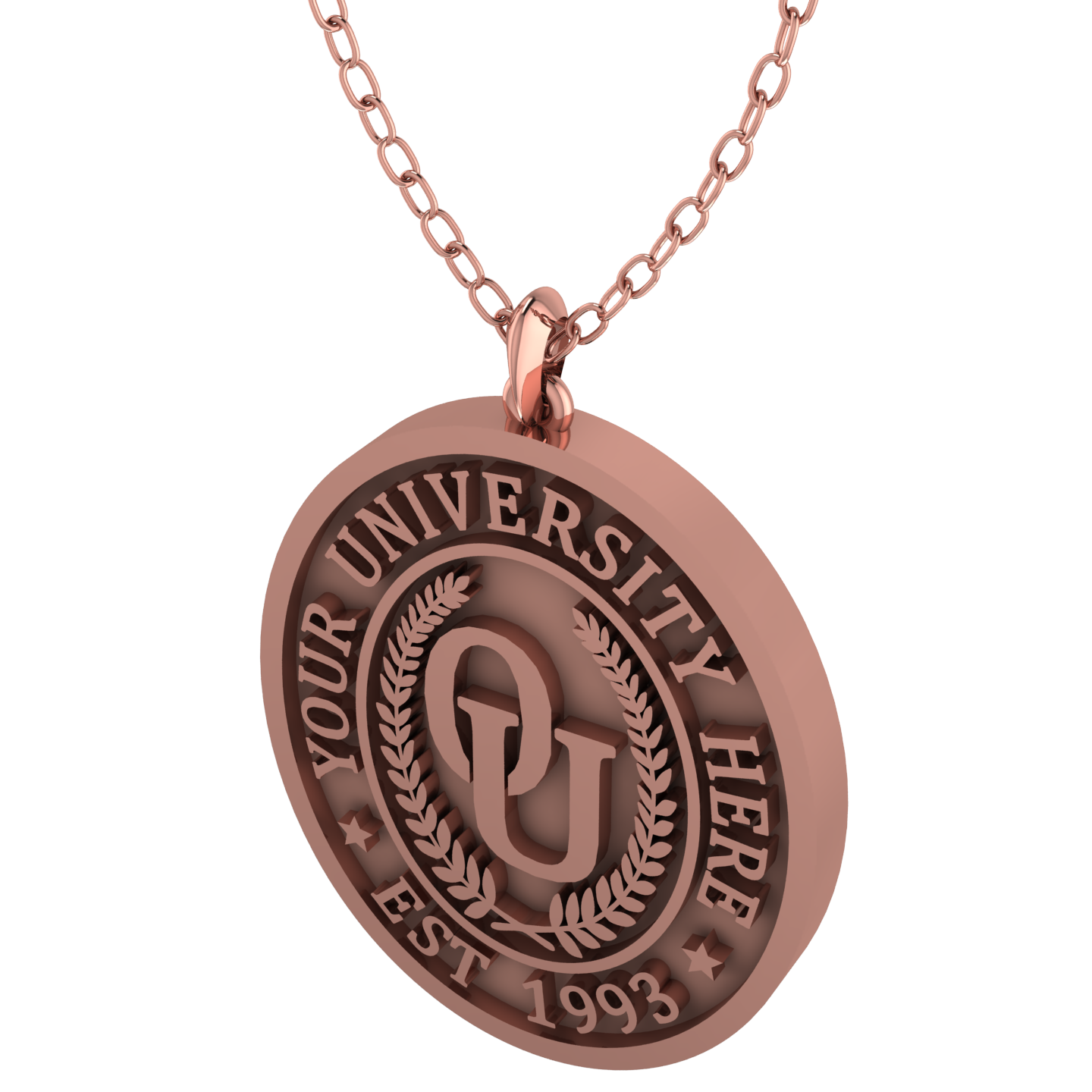 Oval | Custom Unisex University Pendant