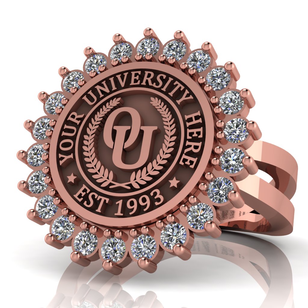 Serku | Knife Edge Band Custom Collage Ring