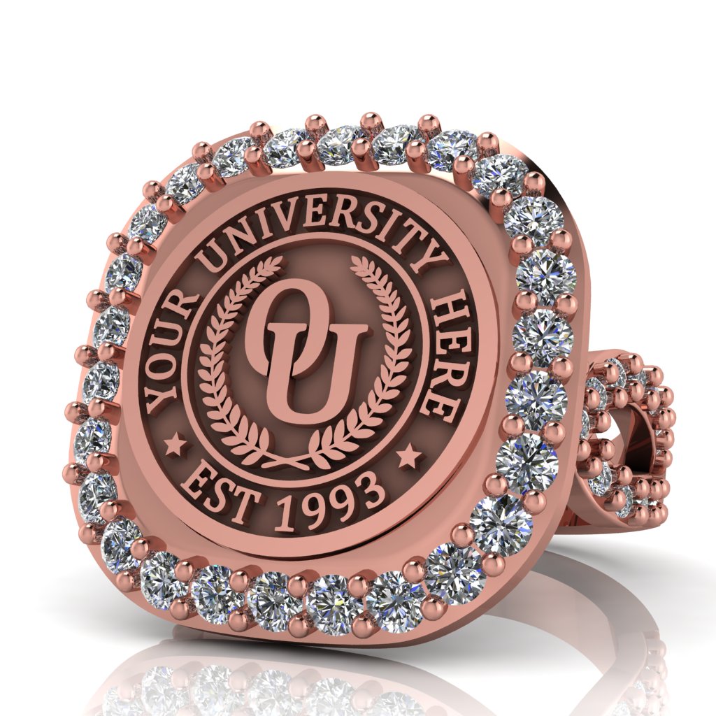 Radius | Infinity Pave Band Custom Collage Ring