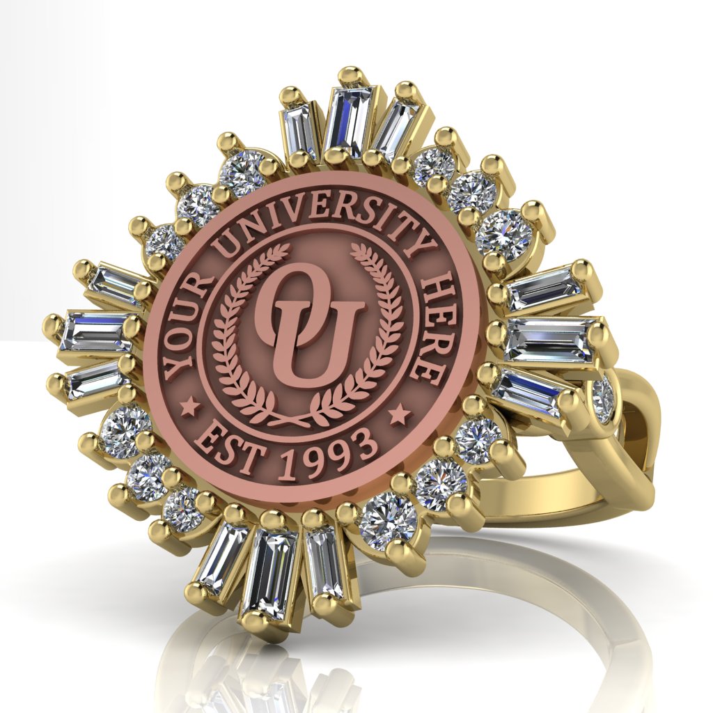 Tramontana | Infinity Bezel Band Custom College Ring