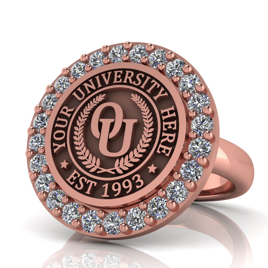 Circum | Classic Dome Band Custom Collage Ring