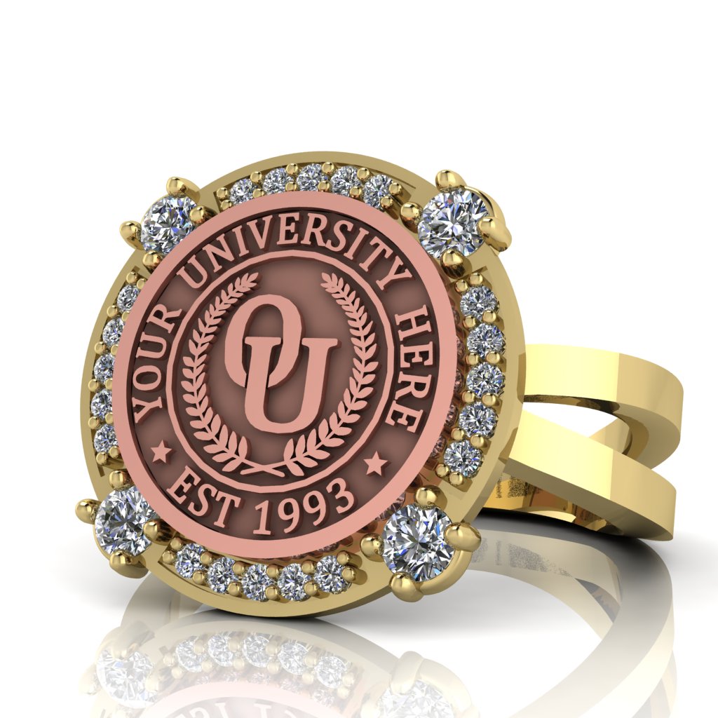 Voir | Knife Edge Band Custom College Ring