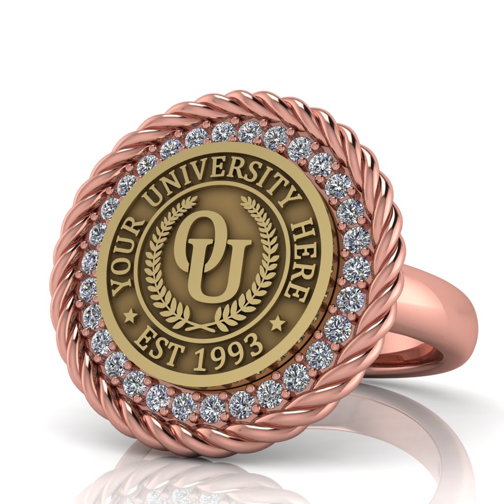 Arrecerat | Classic Dome Band Custom Collage Ring