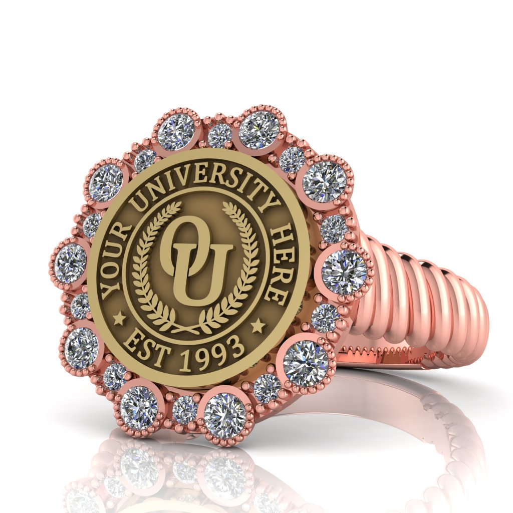 Belgi | Rope Core Band Custom Collage Ring