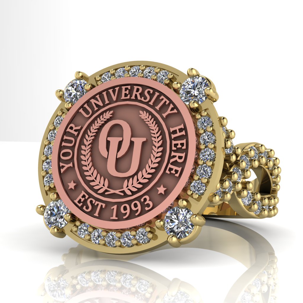 Voir | Infinity Pave Band Custom College Ring