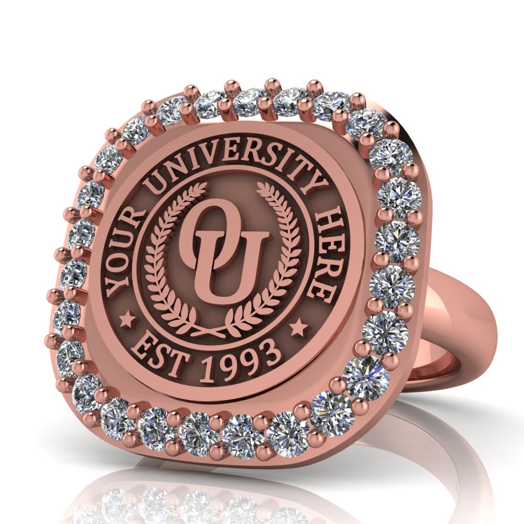 Radius | Classic Dome Band Custom Collage Ring