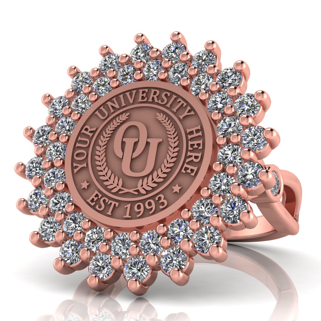Splendid | Infinity Bezel Band Custom College Ring