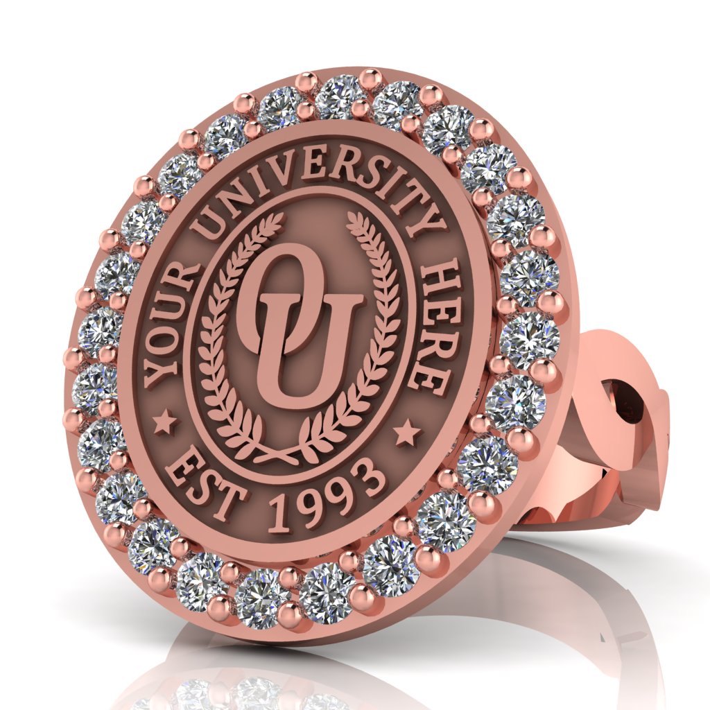 Circum Oval | Infinity Loop Band Custom College Ring