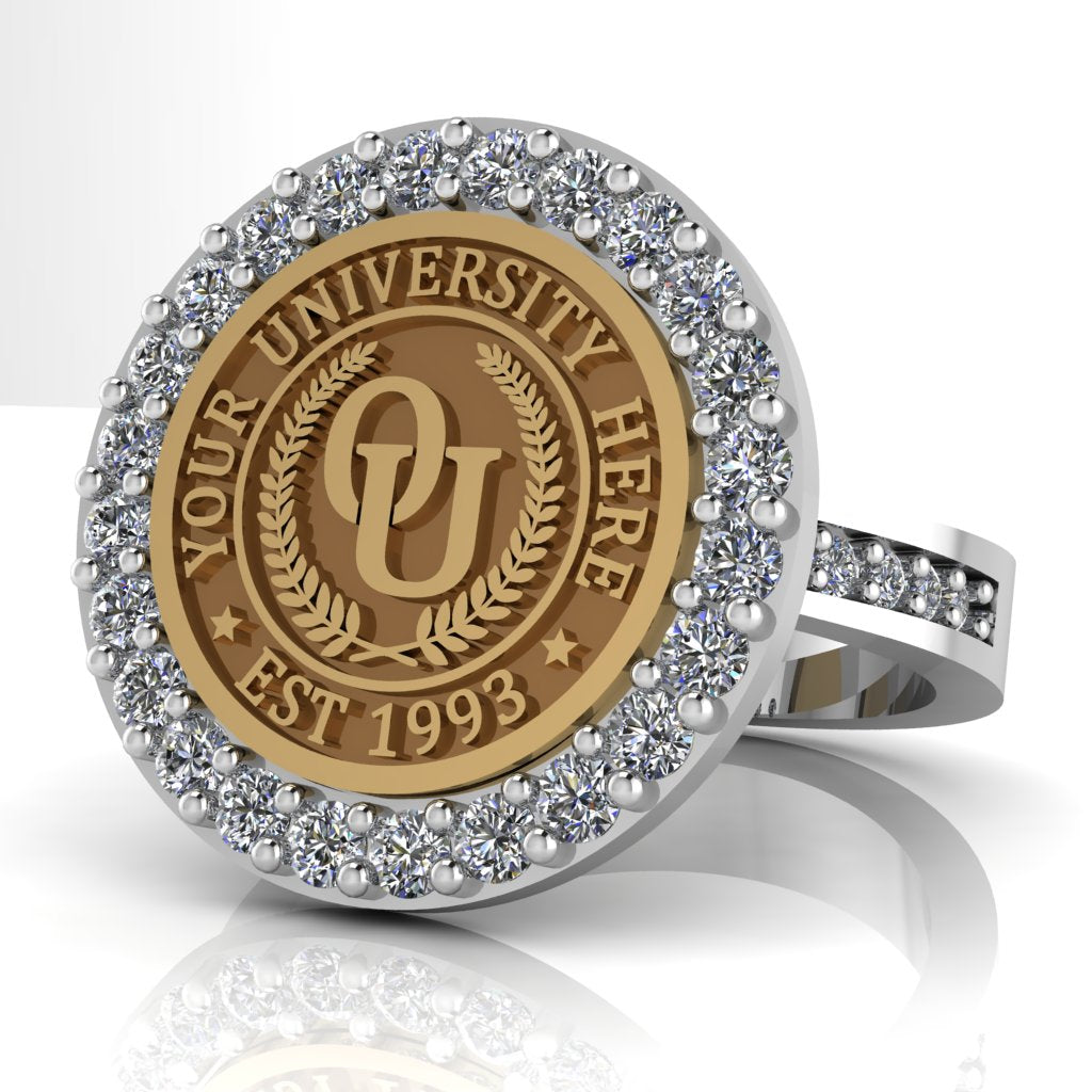 Circum | Channel Core Band Custom Collage Ring