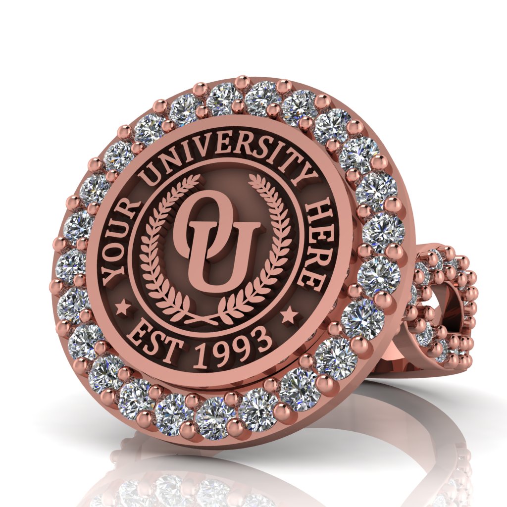 Circum | Infinity Pave Band Custom Collage Ring