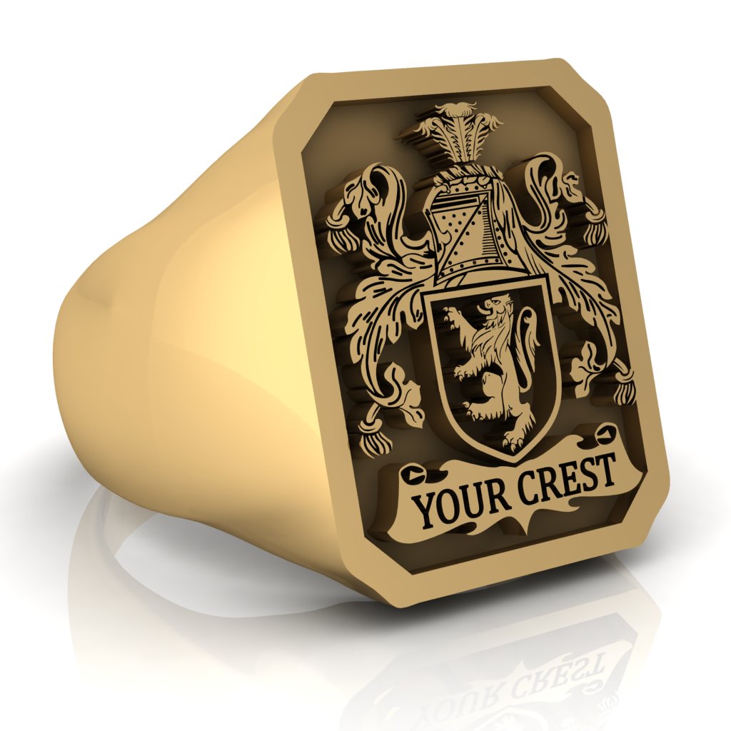 Personalized Family Crest Ring