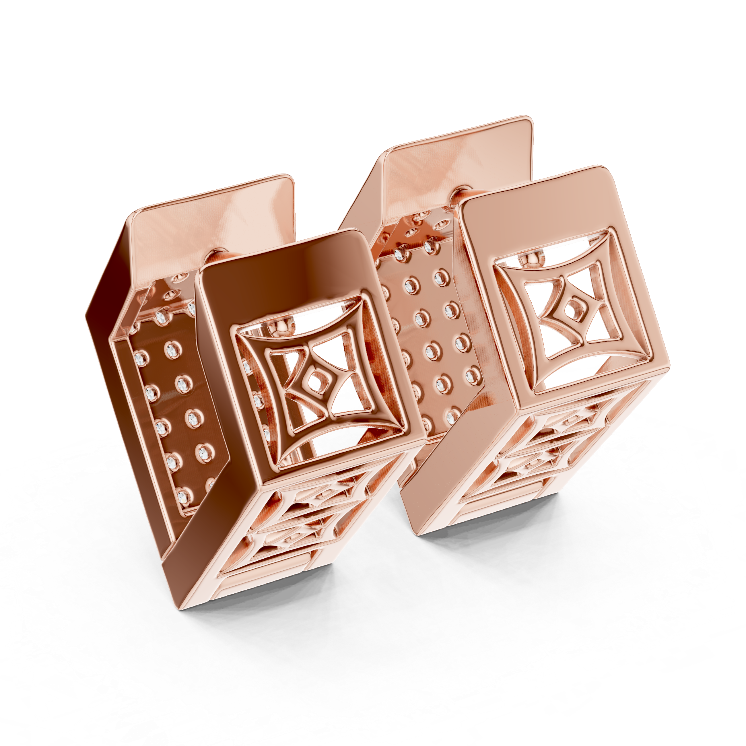 Prestige Pavé Diamond Earrings