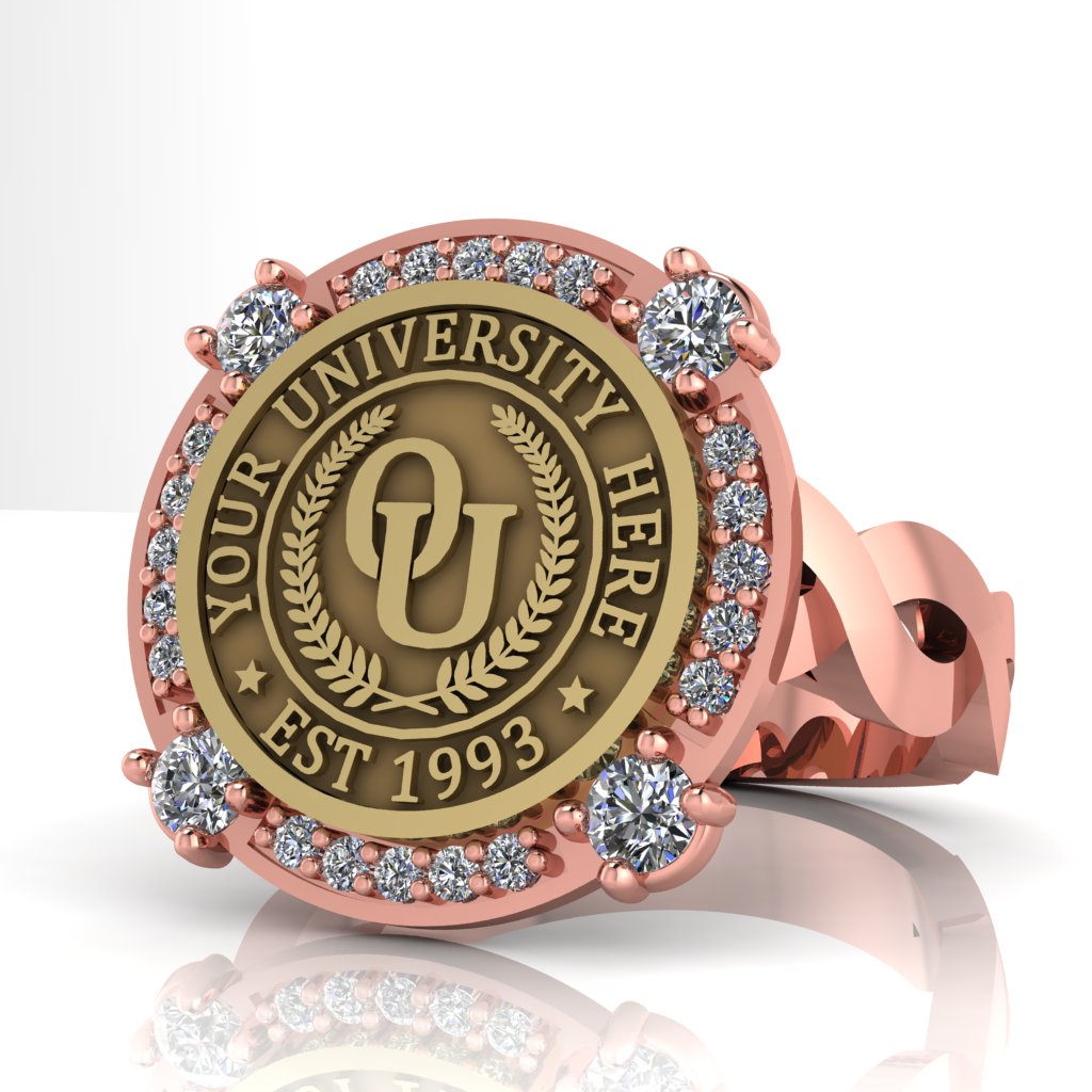 Voir | Infinity Loop Band Custom College Ring