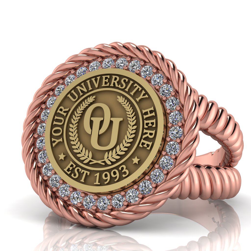 Arrecerat | V-Rope Band Custom Collage Ring