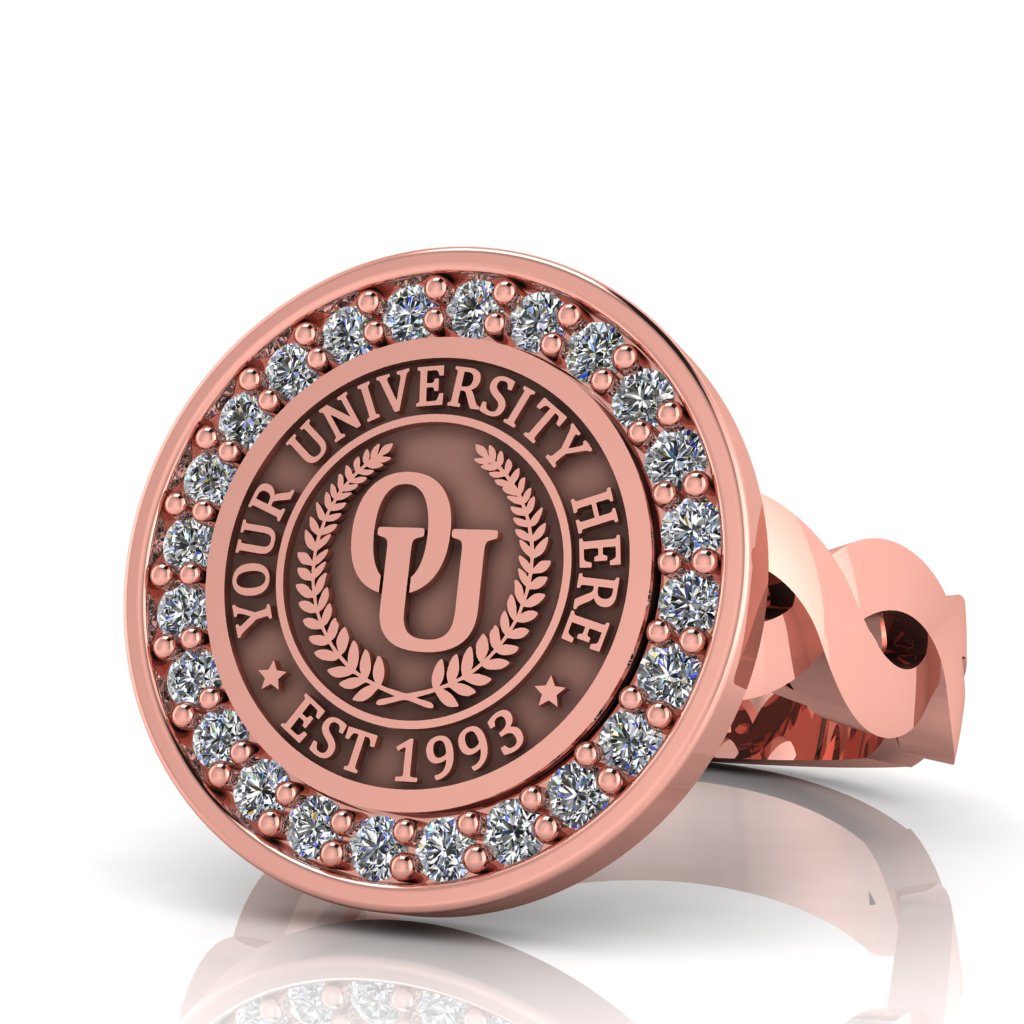 Agonisch | Infinity Loop Band Custom College Ring