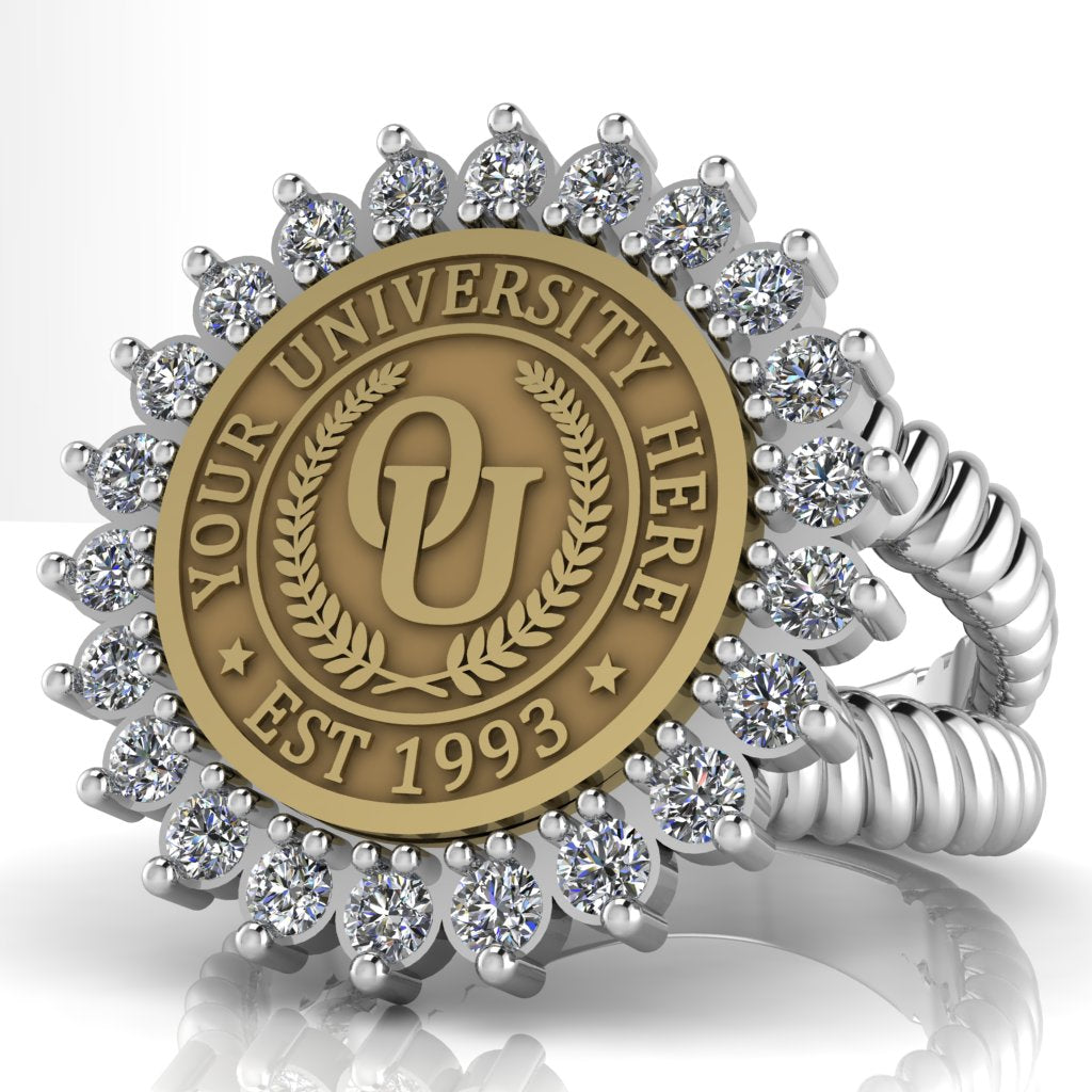 Serku | V-Rope Band Custom College Ring