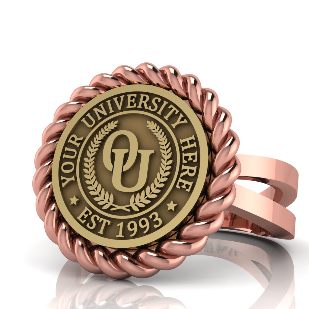 Lubid | Knife Edge Band Custom College Ring