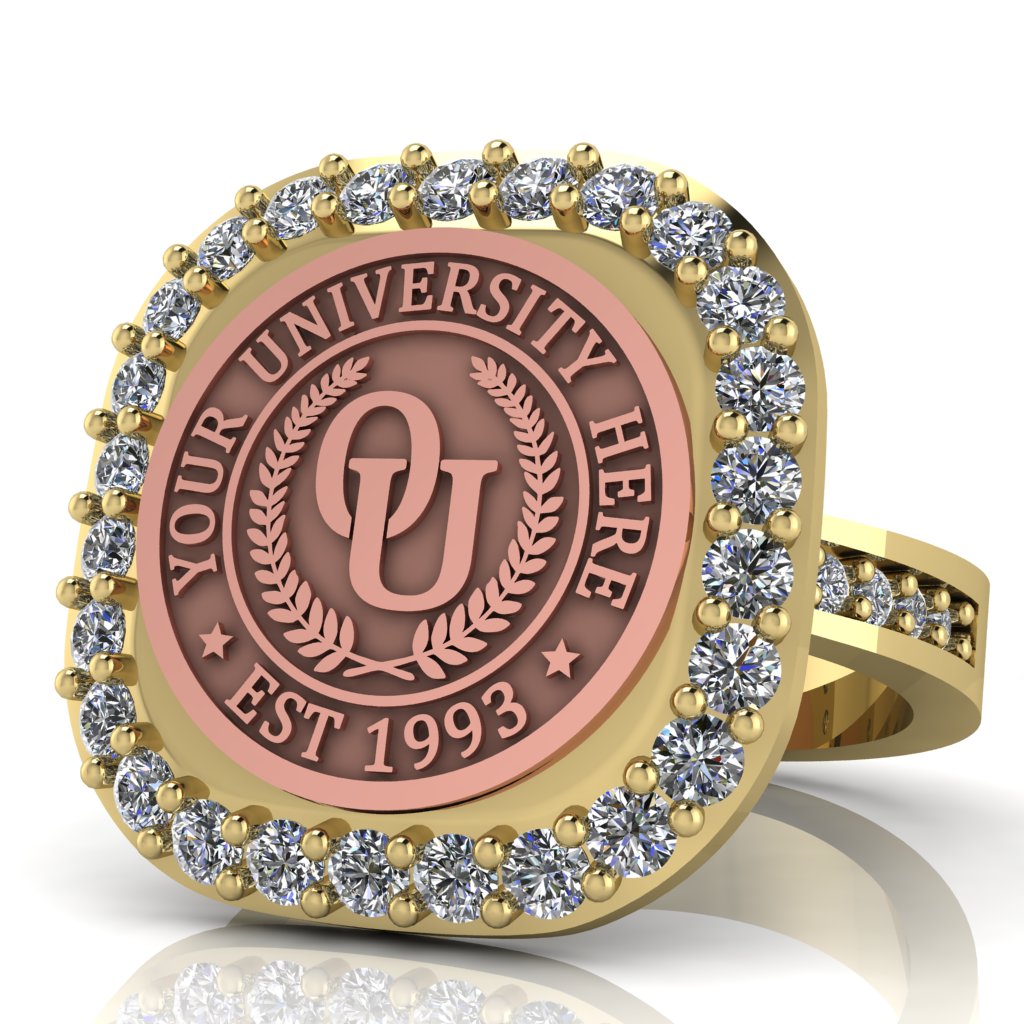 Radius | Channel Core Band Custom Collage Ring