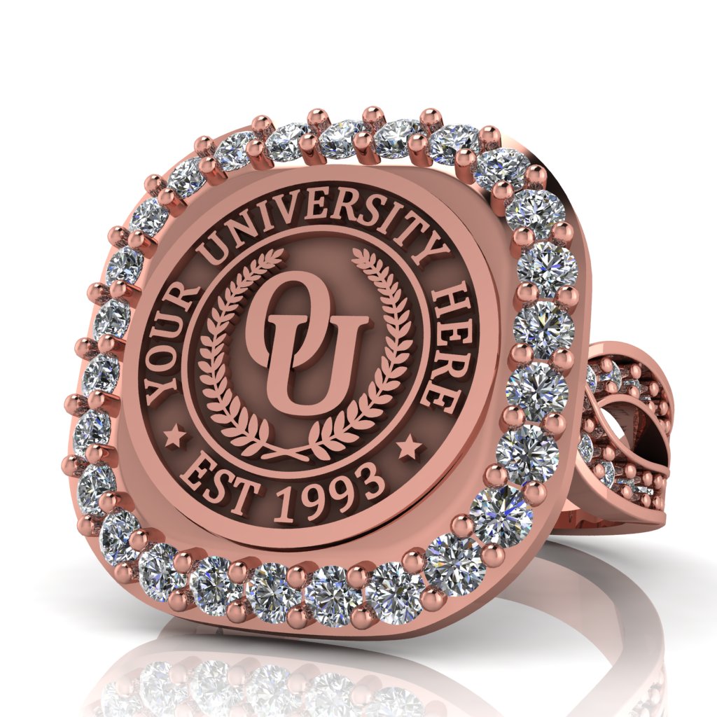 Radius | Infinity Pave Band Custom Collage Ring