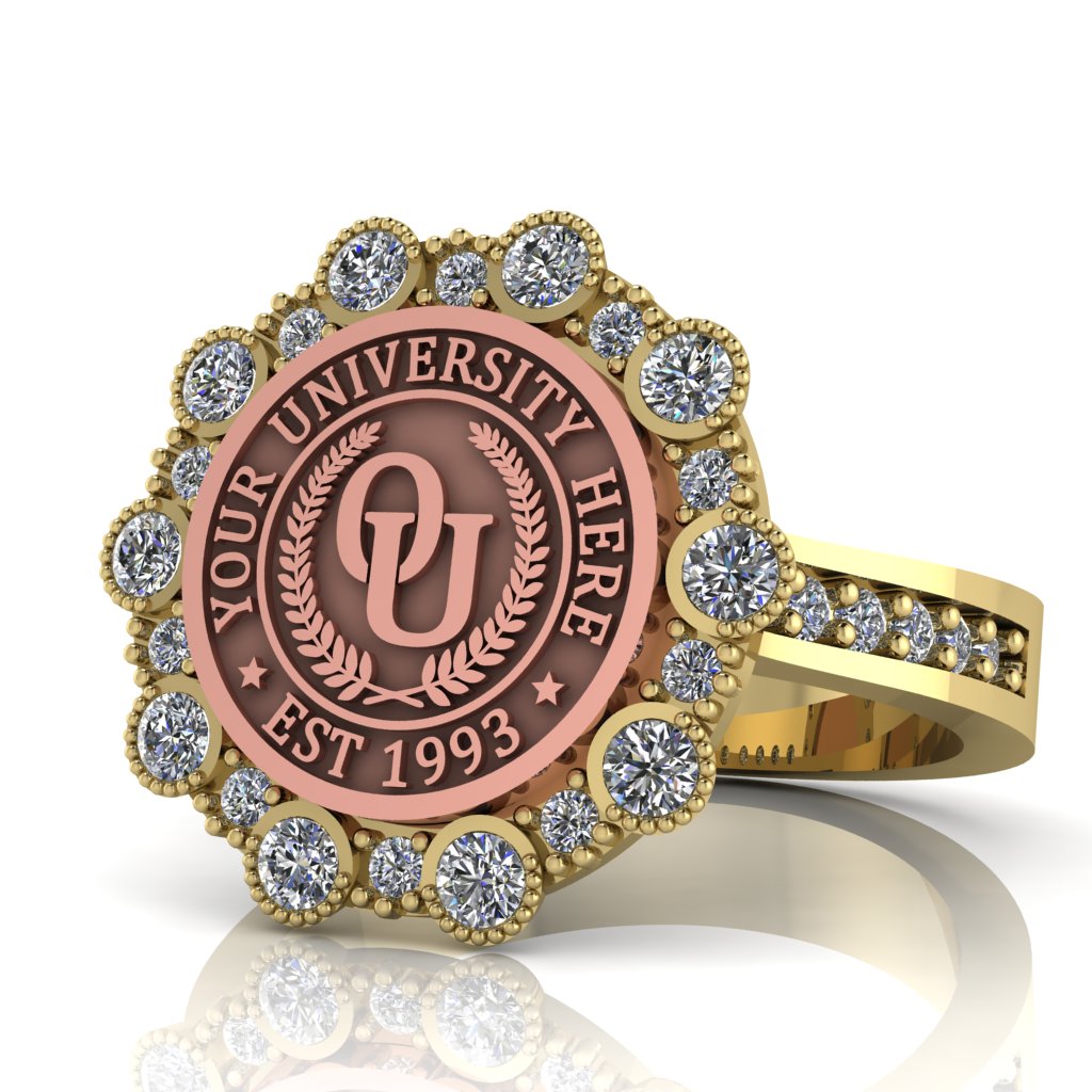 Belgi | Channel Core Band Custom Collage Ring