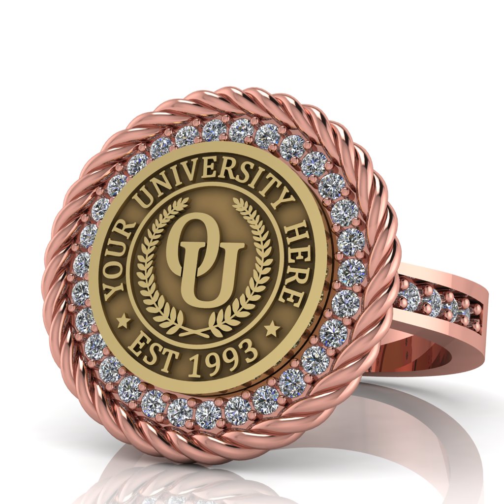 Arrecerat | Channel Core Band Custom Collage Ring